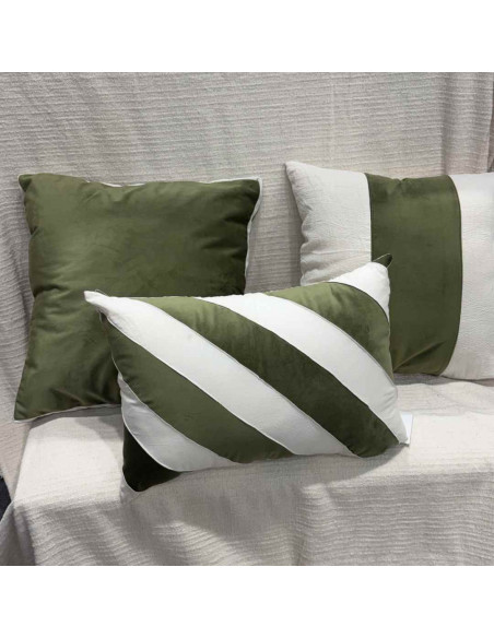 Almohadón Stripes - Combinado PANA & Tusor Diagonal