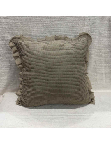Almohadones Waffle Volado desflecado