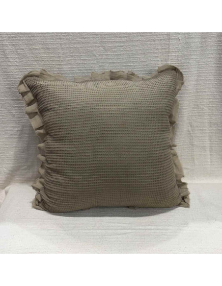 Almohadones Waffle Volado desflecado