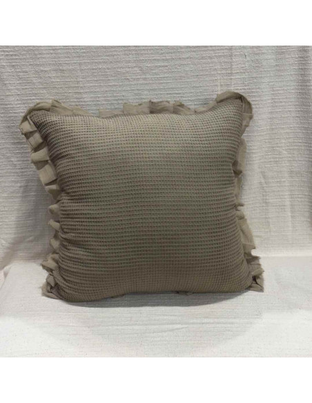 Almohadones Waffle Volado desflecado