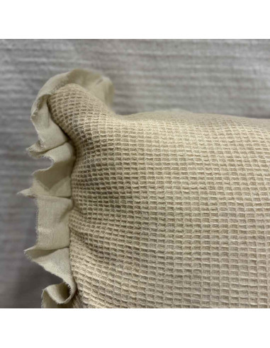 Almohadones Waffle Volado desflecado