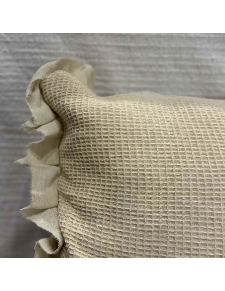 Almohadones Waffle Volado desflecado