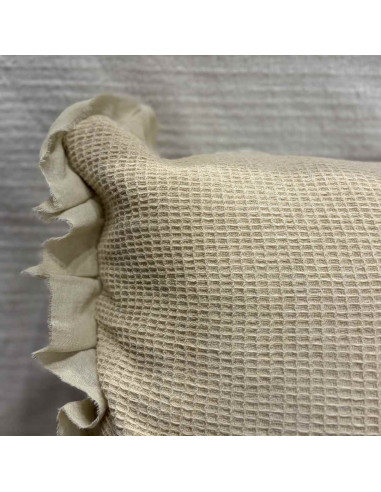 Almohadones Waffle Volado desflecado