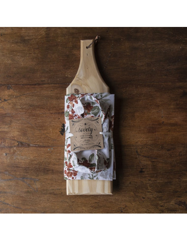 Set de Picada Clásica: Tabla + Camino + Panera +  2 Pinches