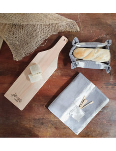 Set de Picada Clásica: Tabla + Camino + Panera +  2 Pinches