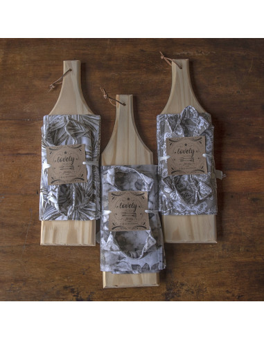 Set de Picada Clásica: Tabla + Camino + Panera +  2 Pinches