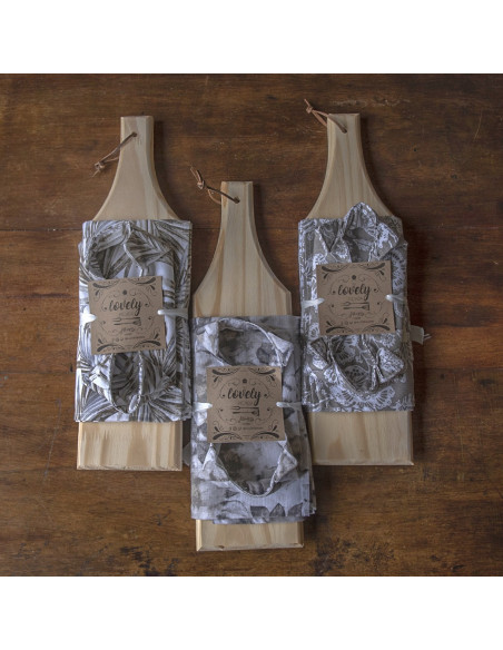 Set de Picada Clásica: Tabla + Camino + Panera +  2 Pinches