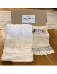 Bath Box : Toalla de Mano + Paño + Jabón