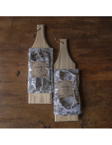 Set de Picada Clásica: Tabla + Camino + Panera +  2 Pinches