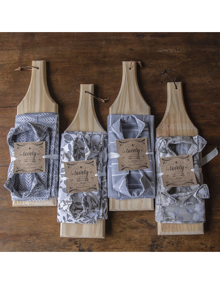 Set de Picada Clásica: Tabla + Camino + Panera +  2 Pinches