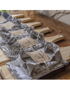 Set de Picada Clásica: Tabla + Camino + Panera +  2 Pinches 2