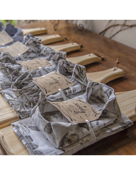 Set de Picada Clásica: Tabla + Camino + Panera +  2 Pinches