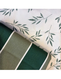 Mantel  Rayas anchas Compose Green 2