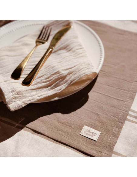 Combo Mesa:  Mantel + 6 Ind + 6 servilletas + 6  posavasos