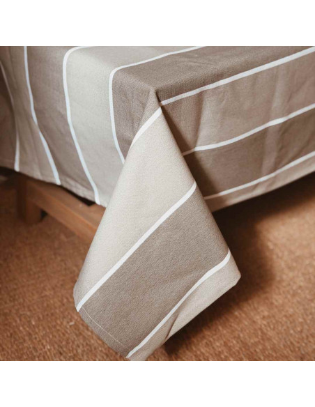 Mantel  Rayas anchas Compose Beige