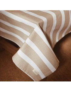 Mantel Rayas Beige Nuevo