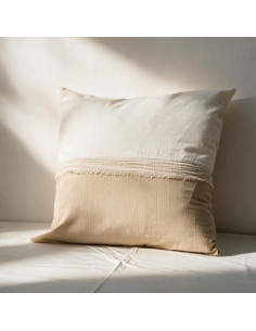 Combo Almohadones -  LISBOA Combinado Tusor y bambula desflecada
