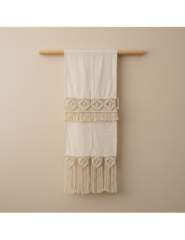 Camino de Mesa - Macramé Puntas + Entredos Tusor