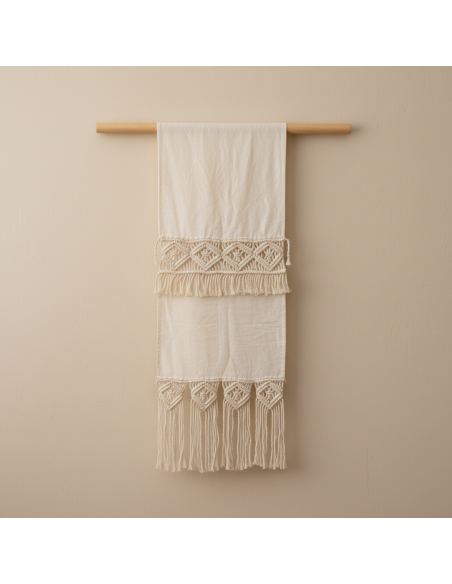 Camino de Mesa - Macramé Puntas + Entredos Tusor