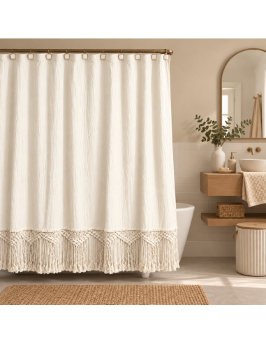Cortina de Baño -  Alisos Macramé Inferior