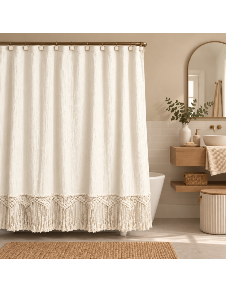 Cortina de Baño -  Alisos Macramé Inferior