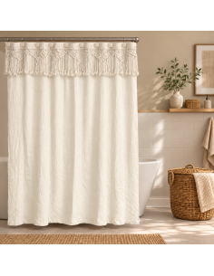Cortina de Baño - Macramé Alisos