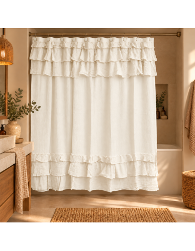 Cortina de Baño - Volados Degrade