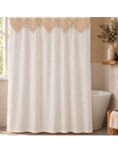 Cortina de Baño -  Flower Crochet