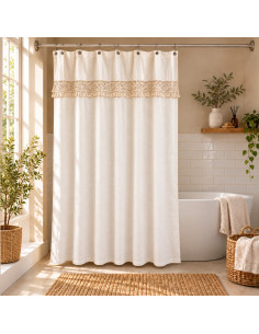 Cortina de Baño - Macrame Natural