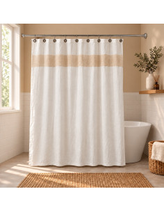 Cortina de Baño - Tejido Telar Artisan Simple