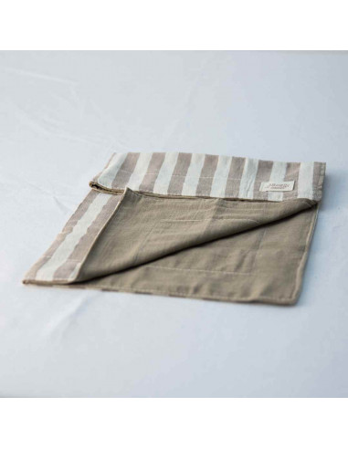 Individuales Reversibles x4 -  Rayas