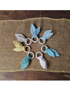 Allegra Rings -Servilleteros en hojas - Pack x 4