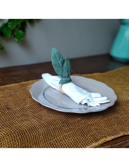 Allegra Rings -Servilleteros en hojas - Pack x 4