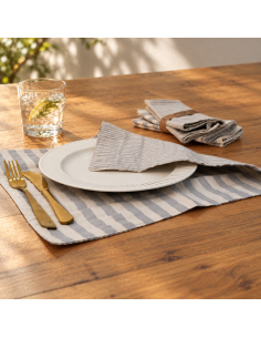 Individuales Reversibles x4 -  Rayas 2