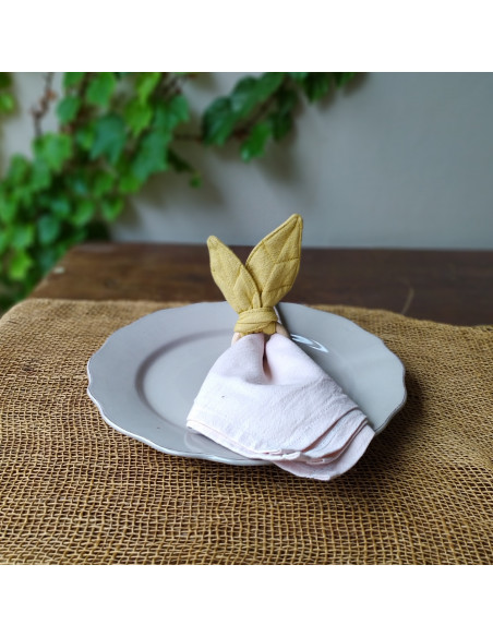 Allegra Rings -Servilleteros en hojas - Pack x 4