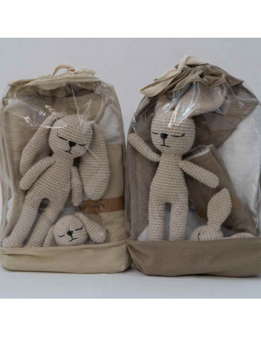 Set Baby: Mascota, Sonajero, 2 Babitas, 1 toallón