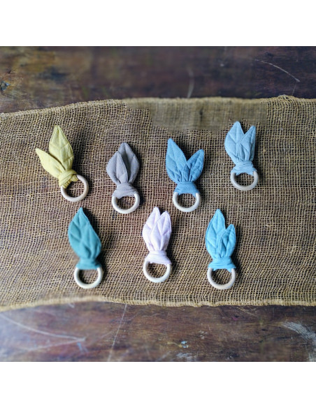 Allegra Rings -Servilleteros en hojas - Pack x 4