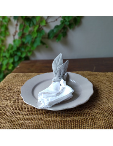 Allegra Rings -Servilleteros en hojas - Pack x 4