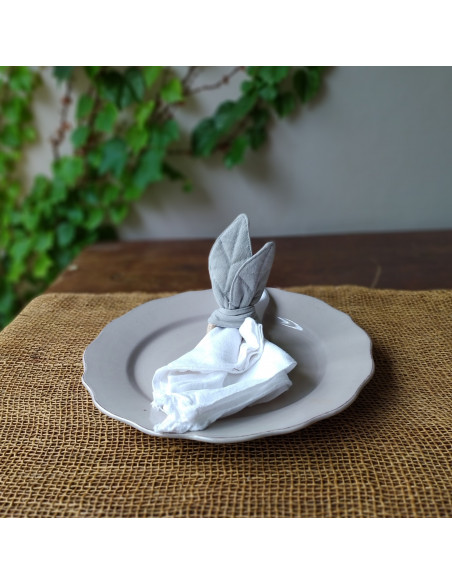 Allegra Rings -Servilleteros en hojas - Pack x 4