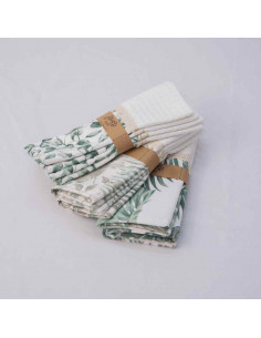 Pack de Repasadores Estampados Puntillas y Faja x2 2