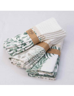 Pack de Repasadores Estampados Puntillas y Faja x2