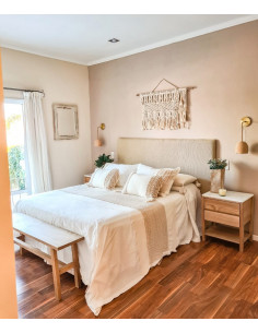 Cobertor de Cama  Calandra  Tusor, Apliques y Almohadon/es 2