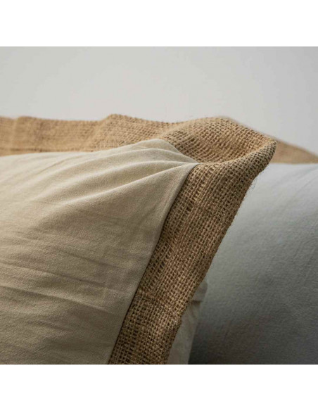 Combo  de Almohadones - Tusor Contorno Arpillera