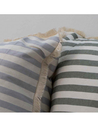 Combo de Almohadones Leslie : Rayas y Flecos
