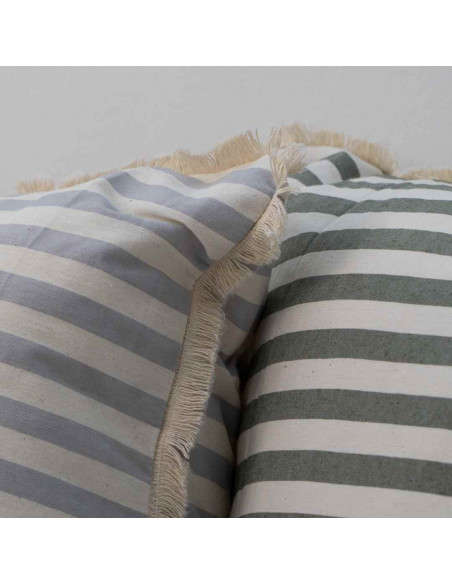 Combo de Almohadones Leslie : Rayas y Flecos