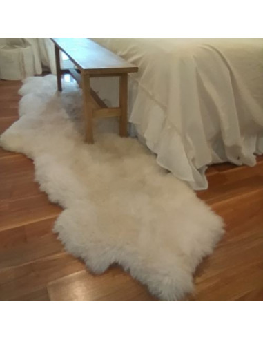 Alfombra DOBLE en piel de oveja patagónica -