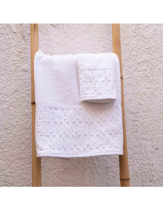 Set Toallón + Toalla  Broderie