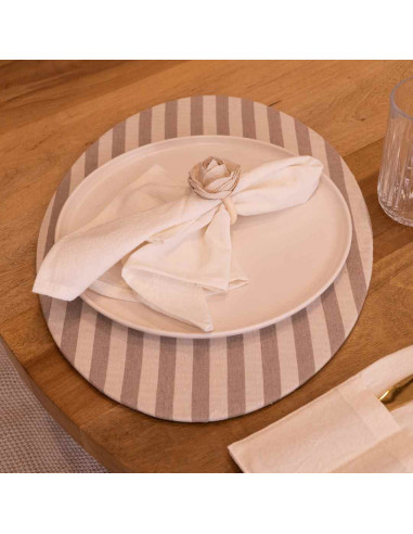 Plato de Sitio - Tusor Rayas