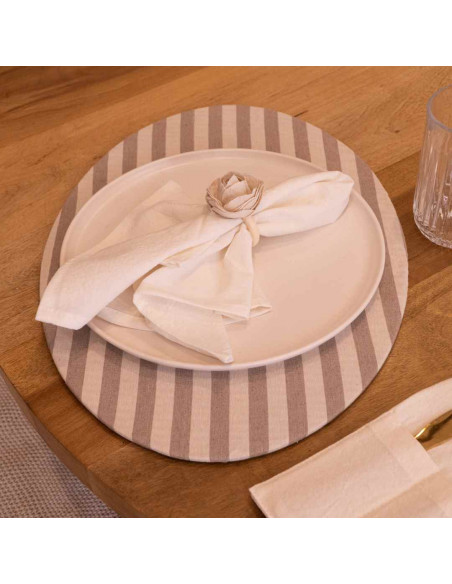 Plato de Sitio - Tusor Rayas
