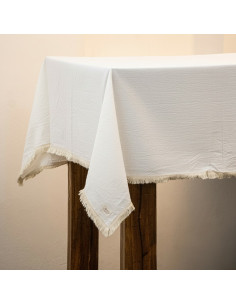 Mantel de Tusor Flecos Contínuos
